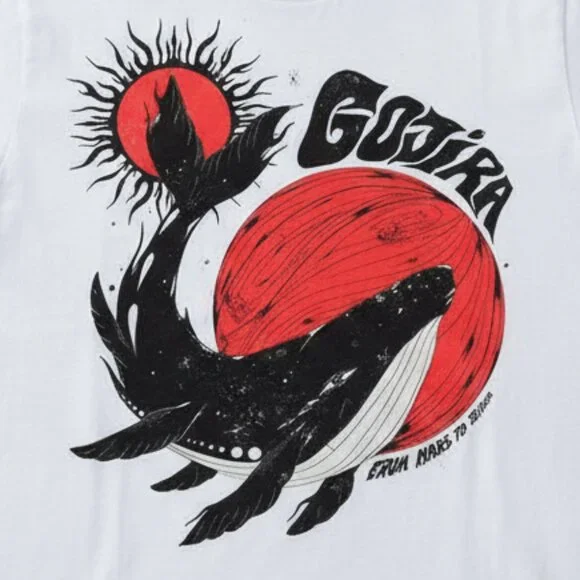 Gojira “From Mars to Sirius” Whale Graphic T-Shirt | Metal Band Album Art Tee | - Picture 2 of 3